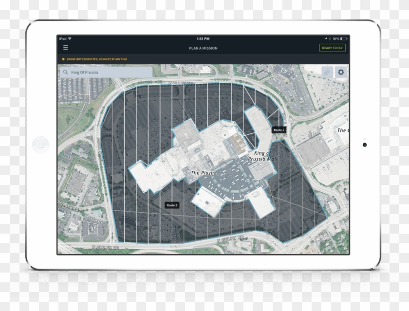 Cmdr Complex Routes White - Skycatch Flight App Clipart