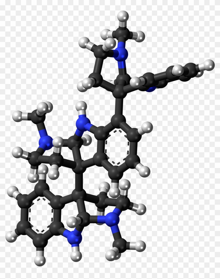 Hodgkinsine Molecule Ball - Rhodamine Ball And Stick Clipart #4836742