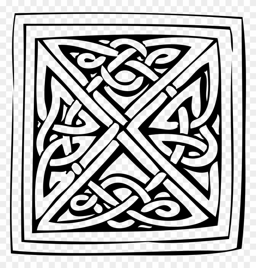Transparent Decorative Frame Border Png Picture - 2 Celtic Knot Tile Clipart #4836780