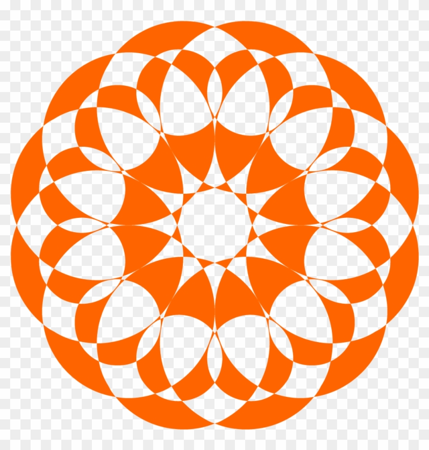 Floral Ornament, Ornament, Shape, Orange, Circle Png - Chinese Taipei Overwatch Clipart #4837019