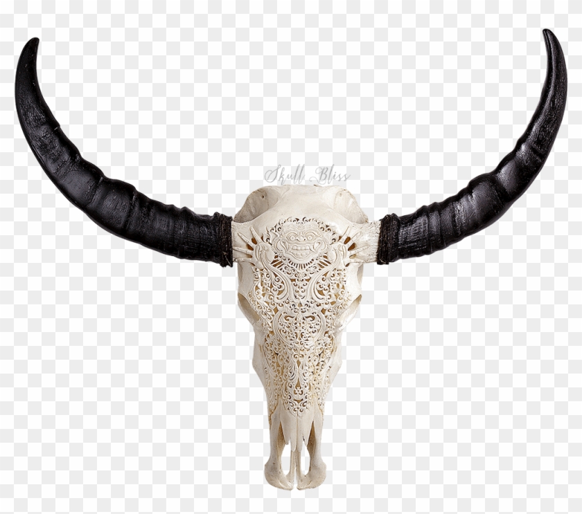 Longhorn Skull Png - Bull Skull Demon Clipart #4837080