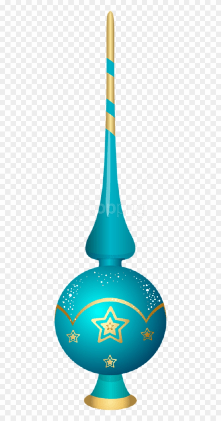 Free Png Blue Christmas Tree Top Ornament Png - Christmas Tree Top Png Clipart