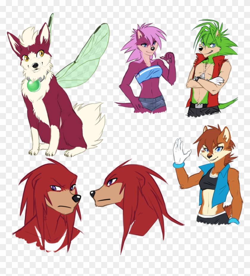 An Artdump Featuring Redesigns Of Chip, Sonia, Manic, - Cartoon Clipart #4837429