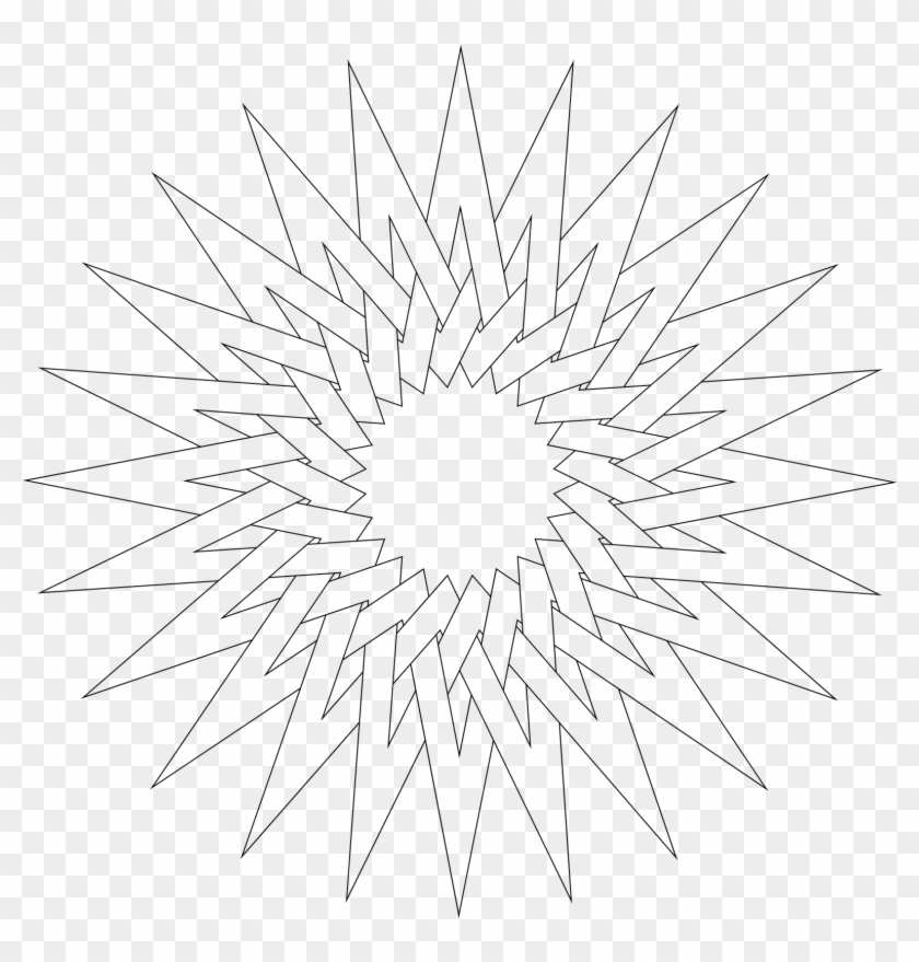 I Love This It's Like A Beautiful Star Star - Line Art Clipart #4837464
