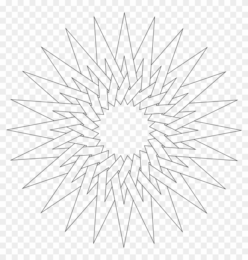 I Love This It's Like A Beautiful Star Star - Line Art Clipart #4837464