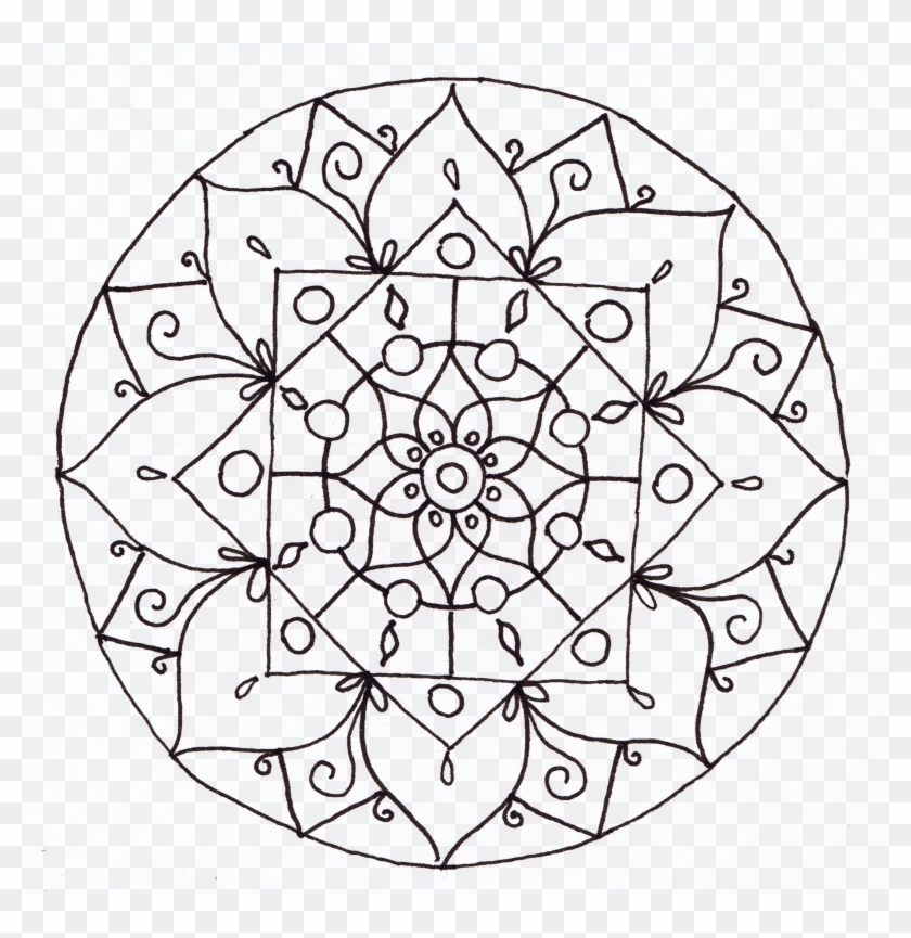 Mandala Art - Google Search - Mandala Lineart Clipart #4837507
