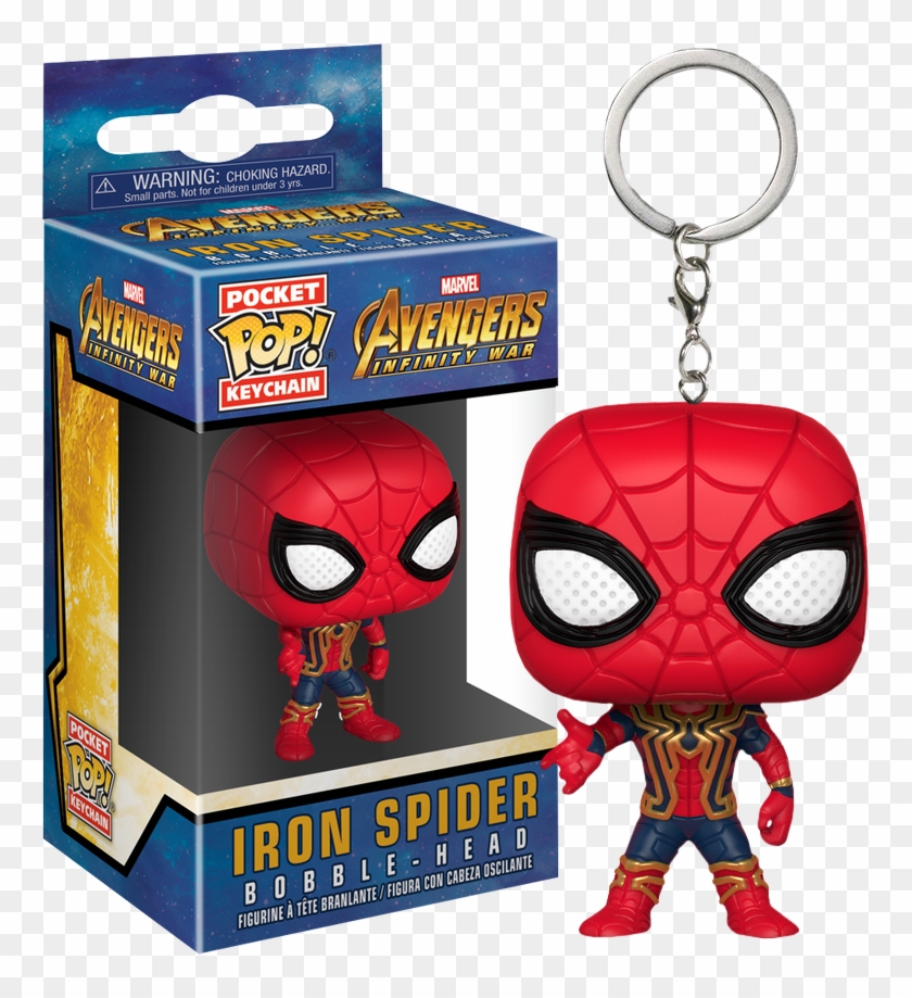 Funko Pop Vinyl - Funko Pop Spiderman Keychain Clipart #4837617