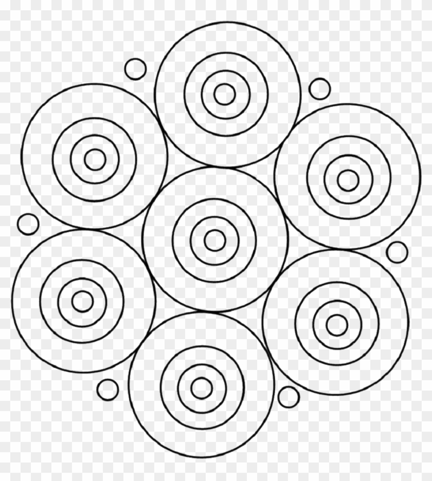 Simple Mandala, Mandala Dots, Mandala Pattern, Mandala - Mandalas Para Niños Clipart #4837769