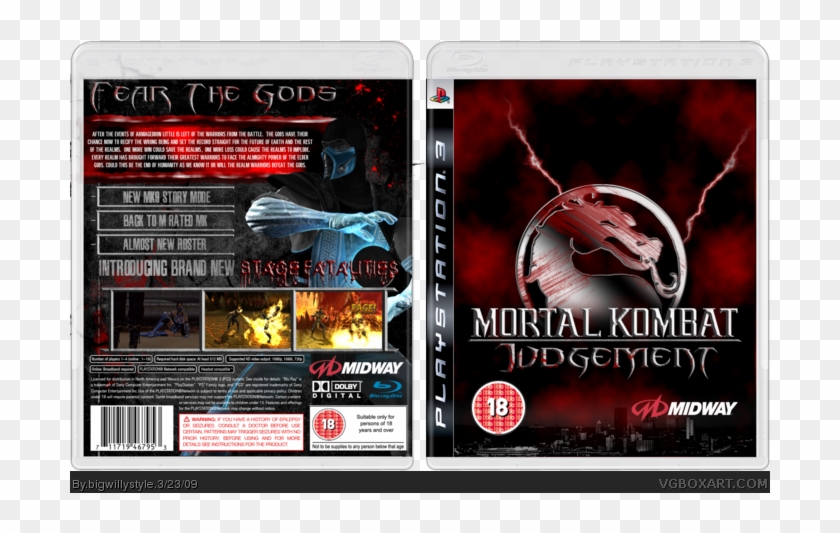 Mortal Kombat Judgement Box Art Cover - Midway Games Clipart