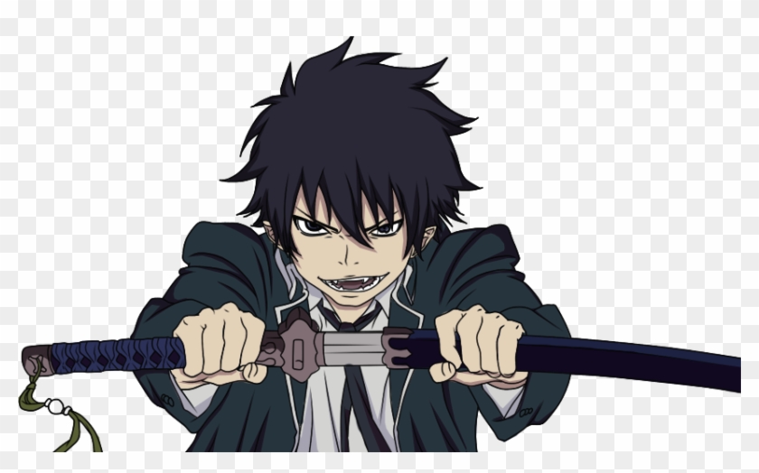 Blue Sticker - Ao No Exorcist Rin Png Clipart