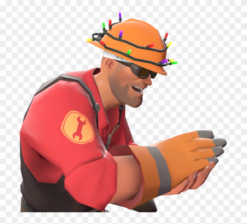 6 - Tf2 Engineer Festive Hat Clipart