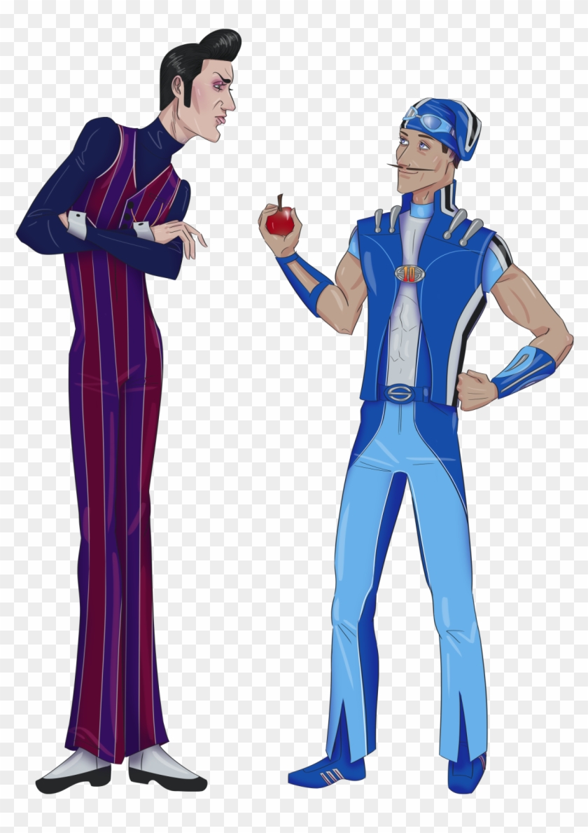 Sportacus In Spanish - Cartoon Clipart