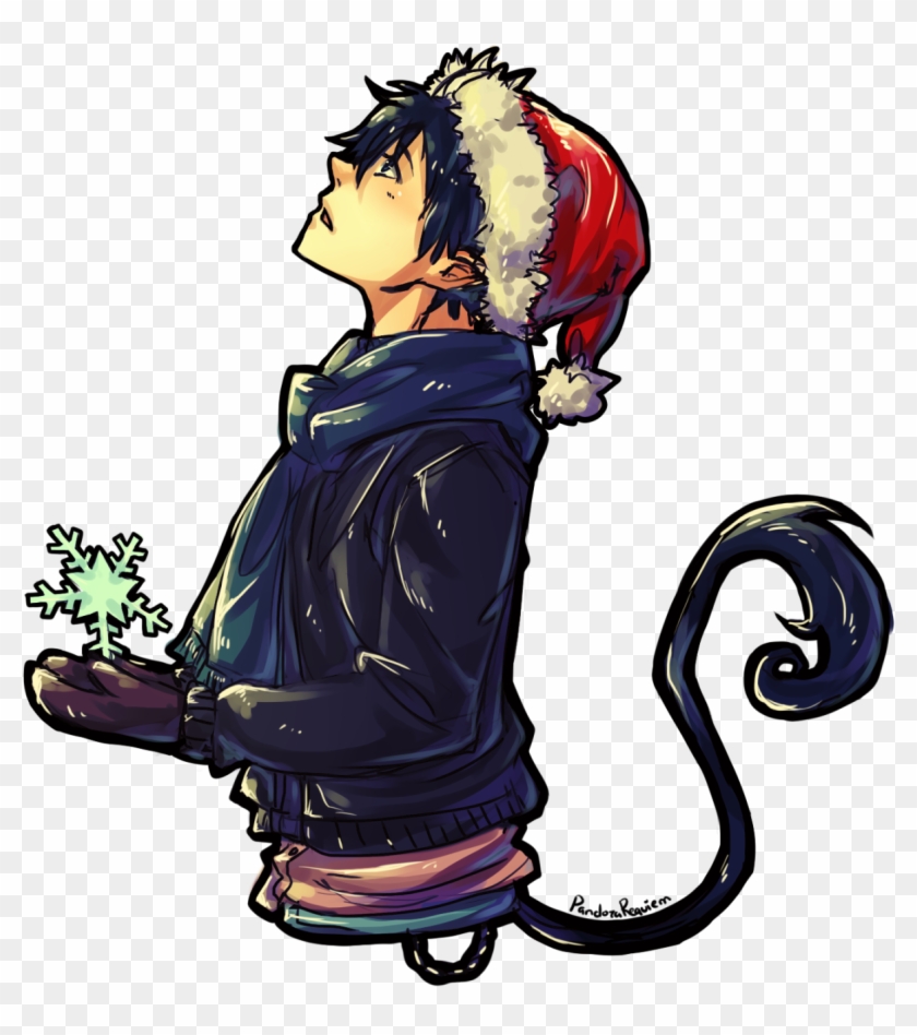 #ao No Exorcist #blue Exorcist #rin Okumura #christmas - Rin Okumura Ao No Exorcist Art Clipart