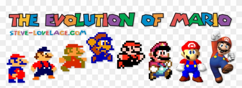 Taken From The Famous Image 'evolution Of Man' Is A - Evolution Of Mario Graphics Clipart