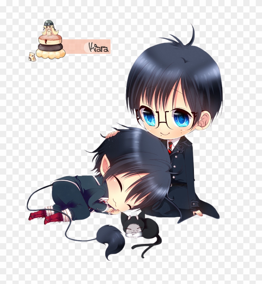 Ao No Exorcist Characters - Rin Okumura Chibi Blue Exorcist Clipart