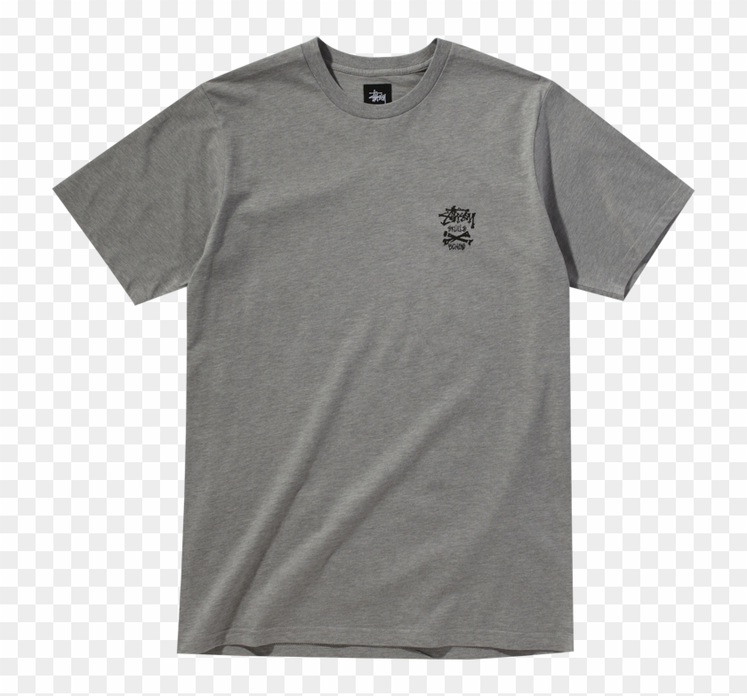 Stussy Skull Tee Stussy Skull Tee - Active Shirt Clipart #4839085