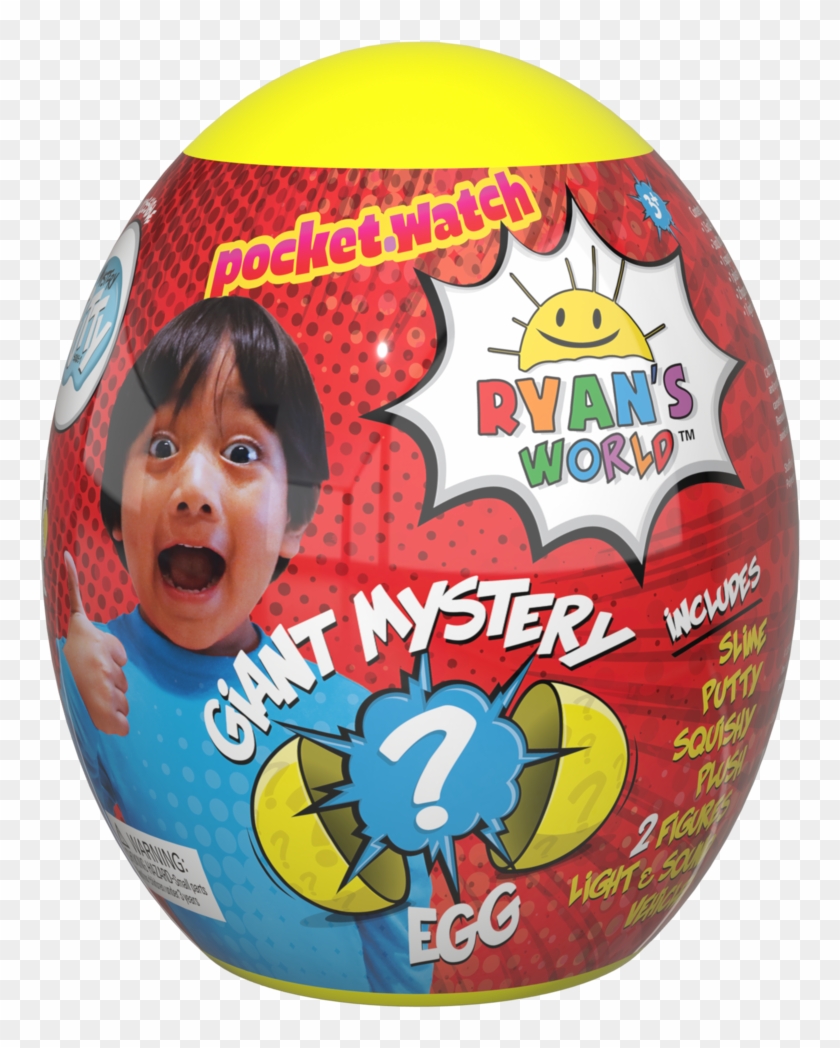 Watch Ryan's World Mystery Egg - Ryan's World Toys Egg Clipart #4840967