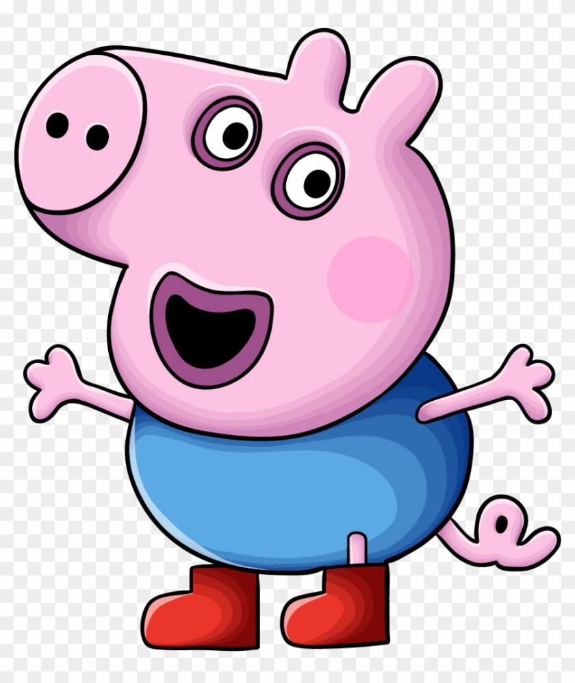 George Peppa Pig Characters - Cartoon Superheroes Easy To Draw Clipart #4841290