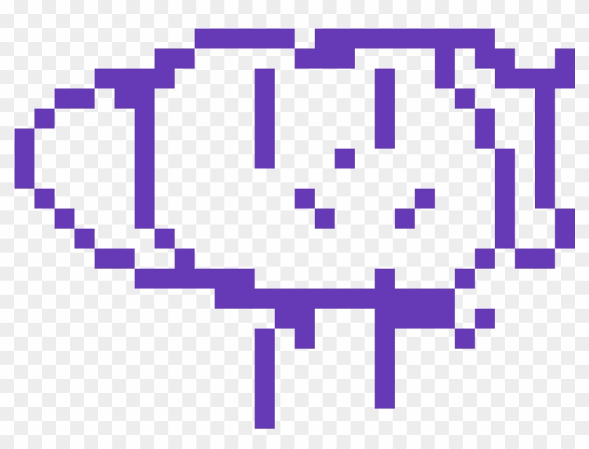 Tinky Winky Silmes - Pixel Bubble Speech Clipart