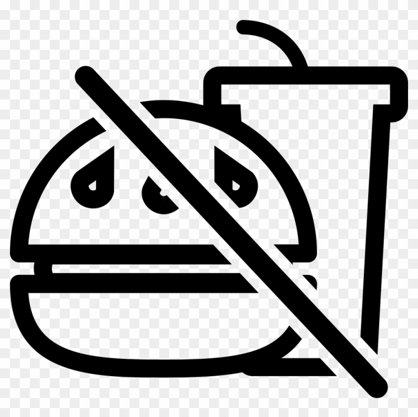 No Food Allowed Comments - No Food White Icon Png Clipart #4841503