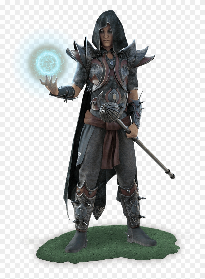 Fantasy-warlock - Transparent Fantasy Silhouette Clipart