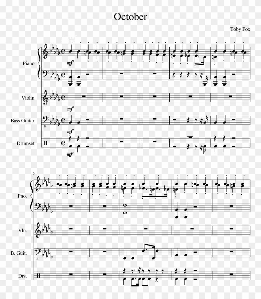 Homestuck - October - Ra Ra Rasputin Saxophone Sheet Music Clipart
