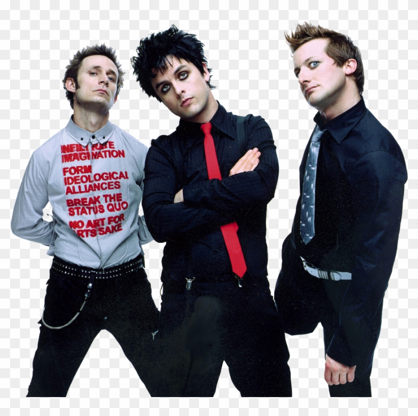 Transparent-bands Green Day Billie Joe Armstrong Tré - Green Day Clipart #4842208