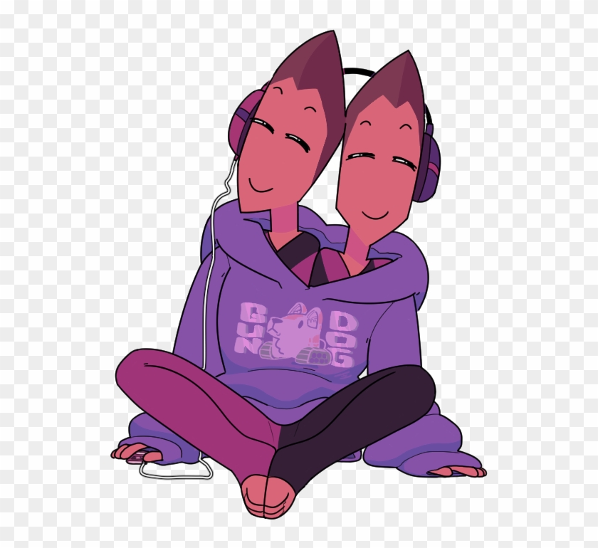 Twin Drawing Colorful - Steven Universe Gems In Hoodies Clipart #4842938