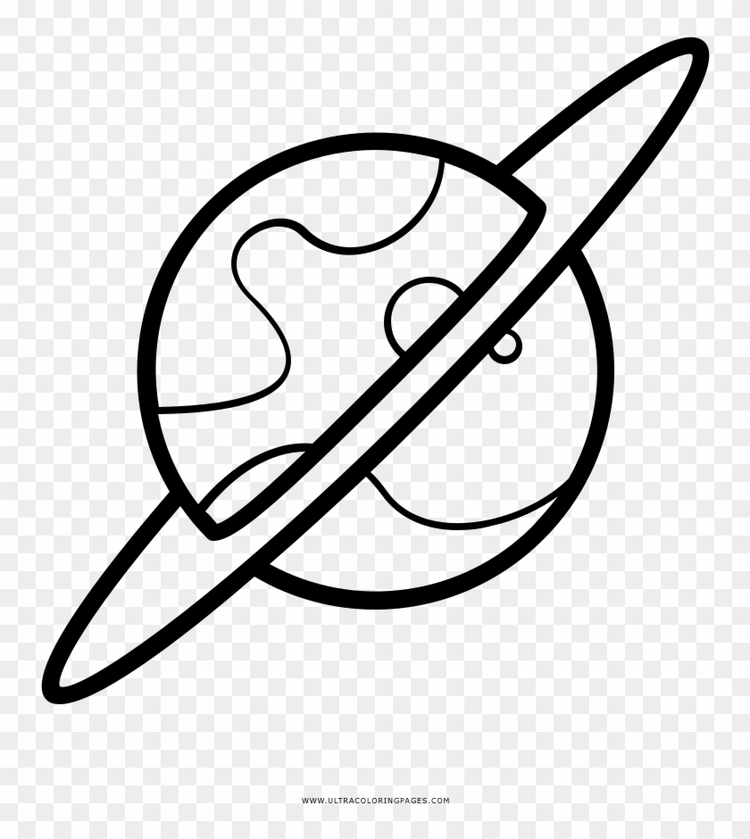 Saturn Coloring Page - Saturnopara Colorear Clipart