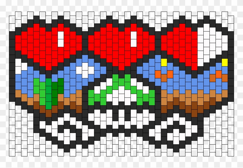 Get A Life Mario 1up Mask Bead Pattern - Creative Arts Clipart