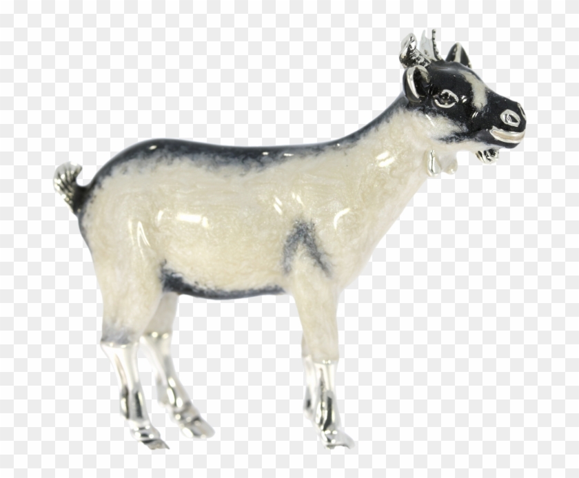 Sterling Silver & Enamel Goat By Saturno - Goat Clipart