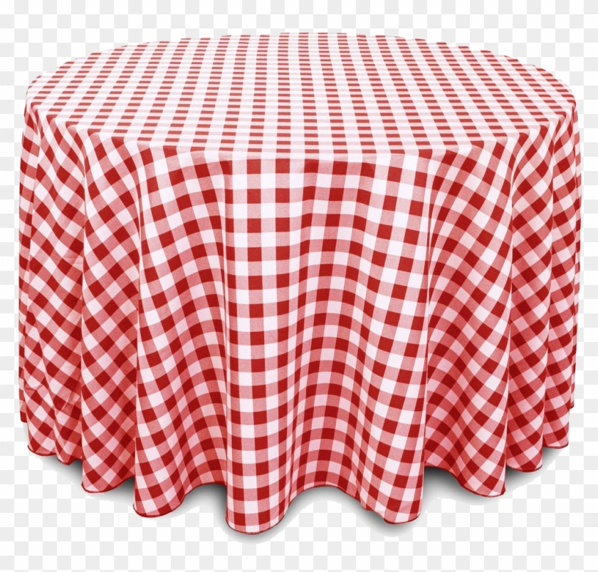 Table Cloth Png Transparent Image - Tablecloth Red And White Checked Clipart