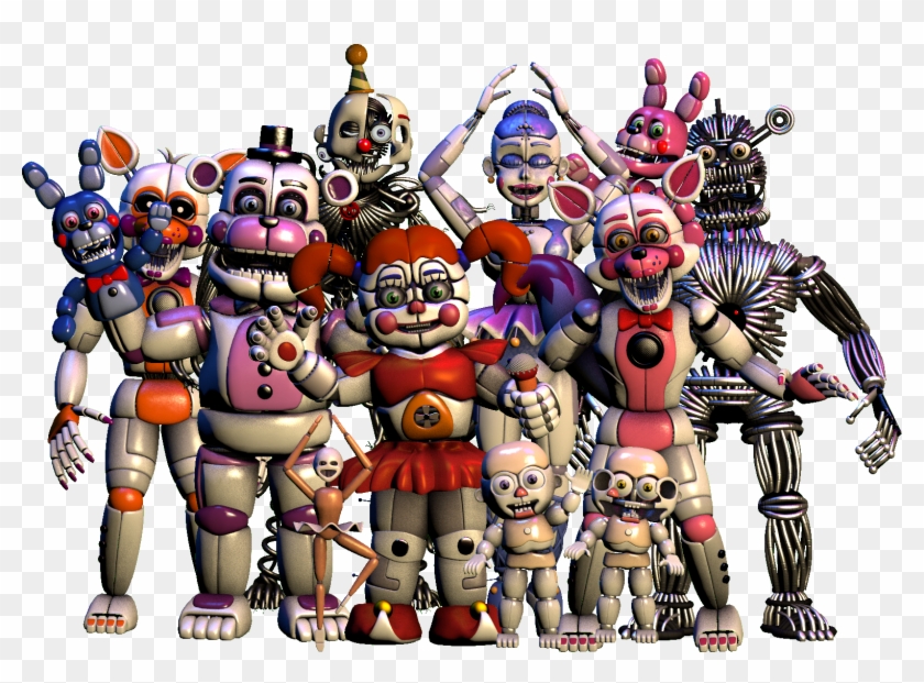 Sister Location Gang - Fnaf Sister Location Gang Clipart #4843710