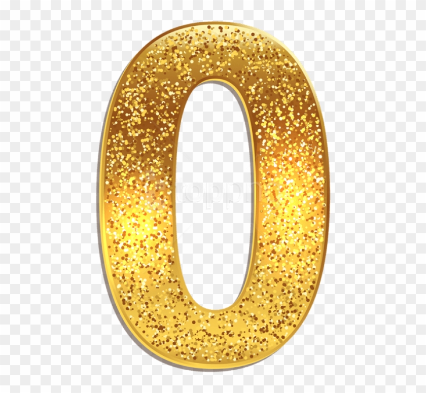 Free Png Number Zero Gold Shining Png Images Transparent - Gold Number 0 Png Clipart