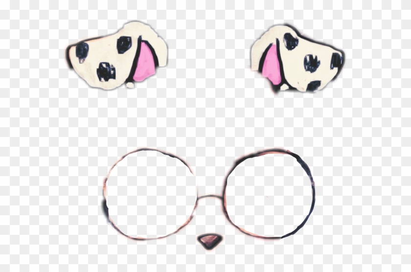 #dogfilter #dalmatian #puppy #snapchat #filter #glasses#freetoedit - Snapchat Filter Transparent Background Clipart #4843795