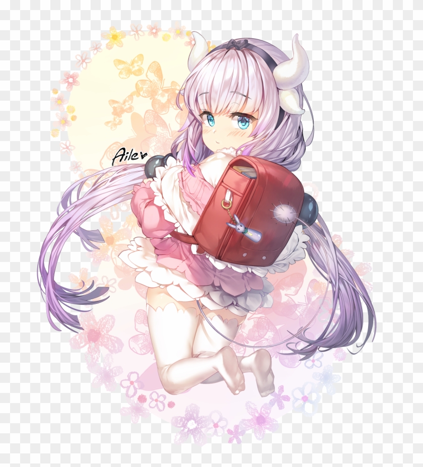 Kanna Kamui Drawn By Aile - Kanna In Tohru Clipart