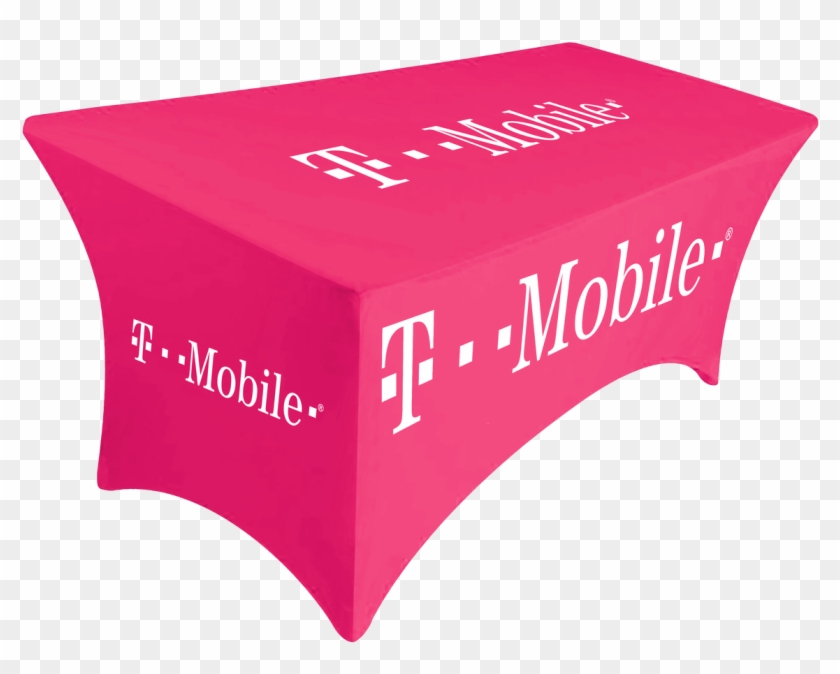 Pink T-mobile Table Cover For Promo Marketing 6ft Table - Coffee Table Clipart #4843891