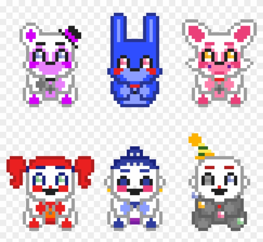 Fnaf Sister Location Plushies - Cartoon Clipart