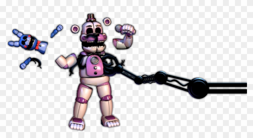 Mcfarlane Fnaf Sister Location , Png Download - Fnaf Scooped Funtime Freddy Clipart #4843971