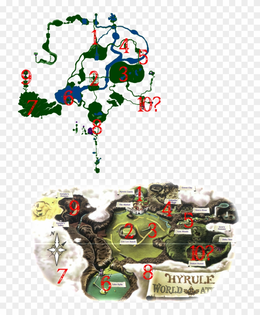 The World Is The Best Indicator For When This World - Zelda Ocarina Of Time 3ds Map Clipart #4844215