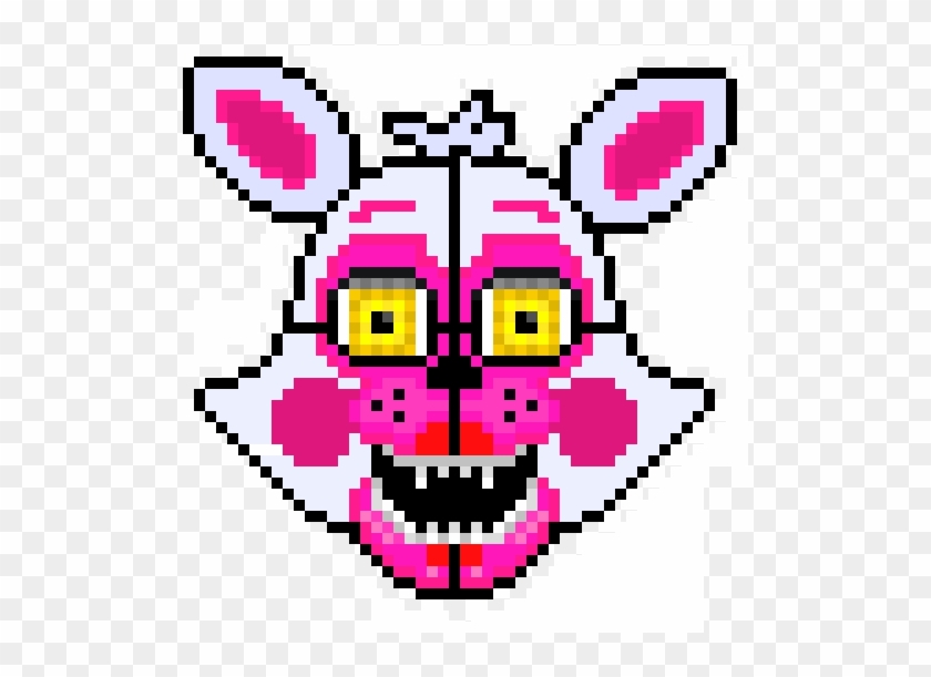 Fnaf Sister Location Accurate Funtime Foxy - Funtime Foxy Pixel Art Clipart #4844584