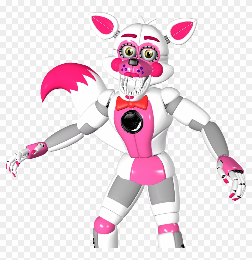 Freddy S Rendering Video Game - Sfm Funtime Foxy Full Body Clipart