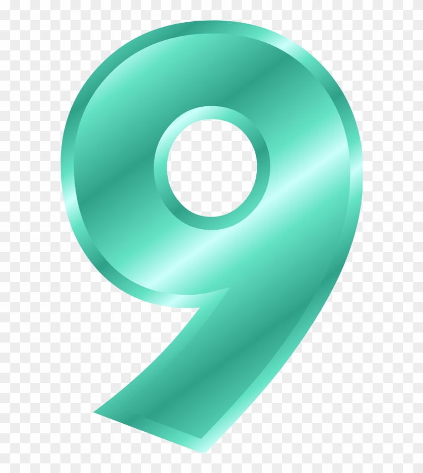 Vector Clip Art - Number 9 Transparent Background - Png Download
