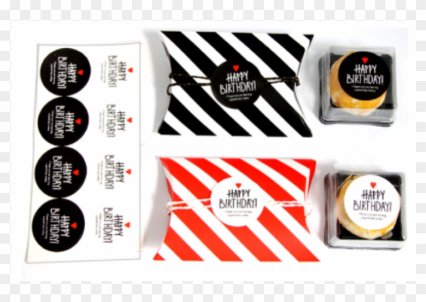 Custom Design Cute Birthday Cake Box Packaging Seal - Label Clipart #4845130