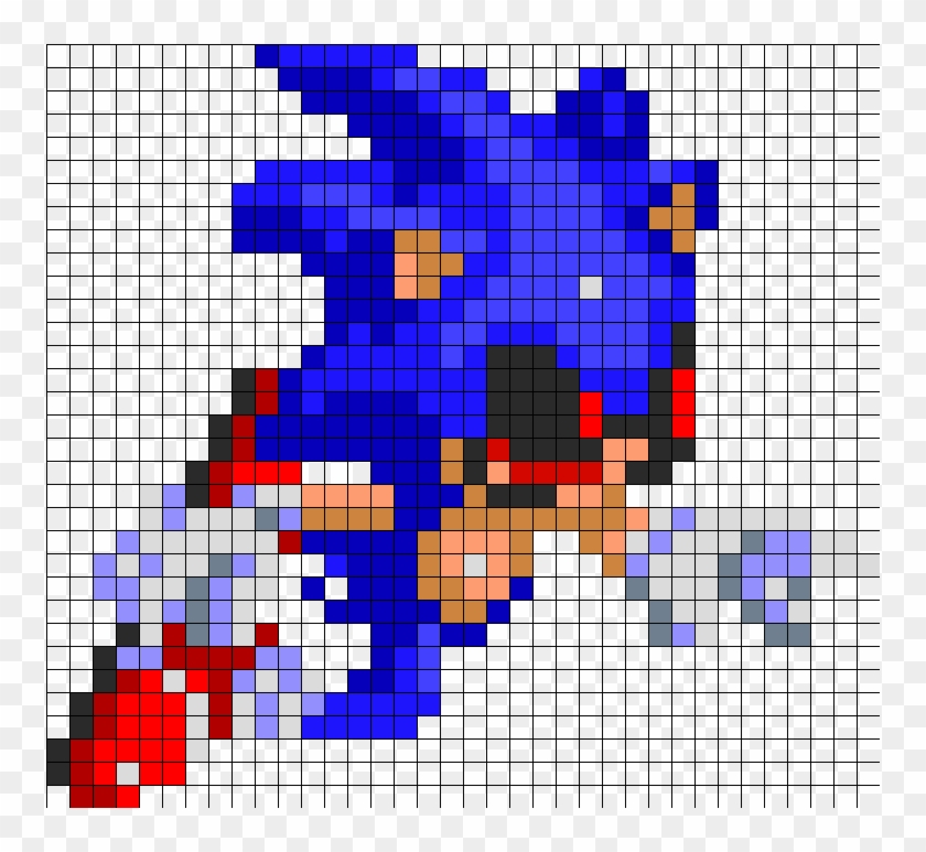 Original) - Sonic Exe Pixel Art Minecraft Clipart #4845183