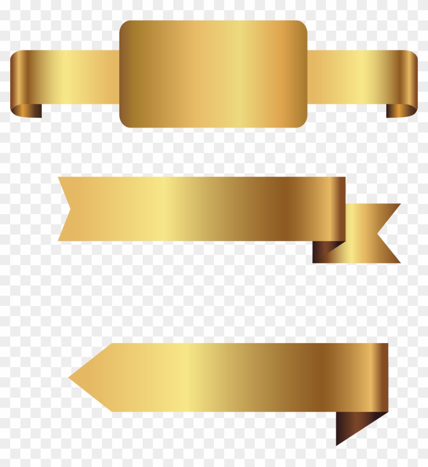 Svg Royalty Free Stock Hand Painted Gold Label Transprent Clipart