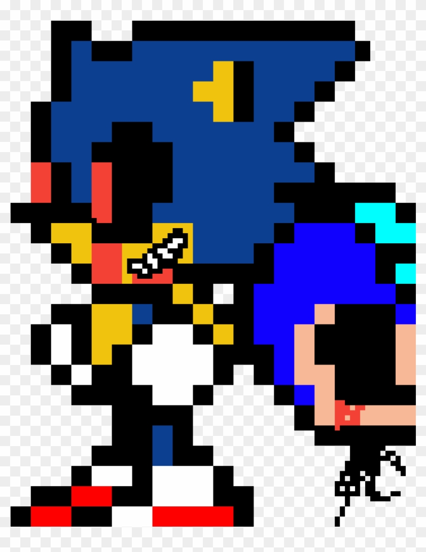 Sonic - Exe - Pixel Art Sonic Exe Clipart #4845480