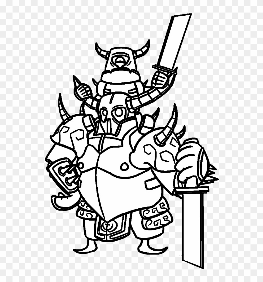 Juegos De Colorea A Clash Royale - Prince Drawing Clash Royale Clipart