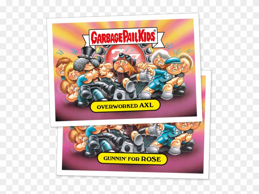 Garbage Pail Kids Take On Musical Icons In New Best - Garbage Pail Kids Guns N Roses Clipart #4845897