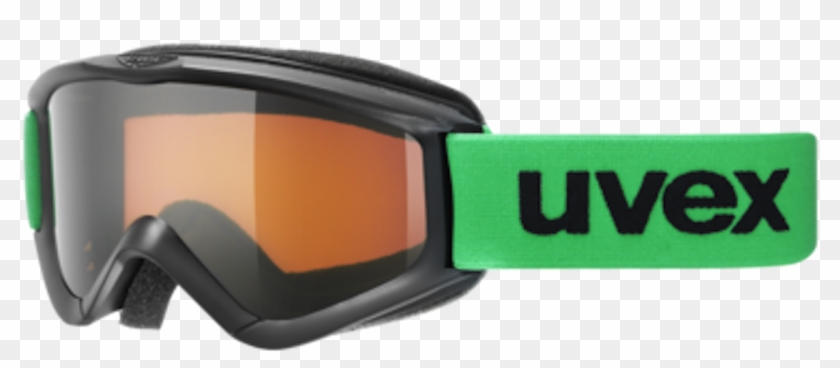 Uvex Speedy Pro Kids Goggles Green/black/gold Snowboard - Uvex Clipart